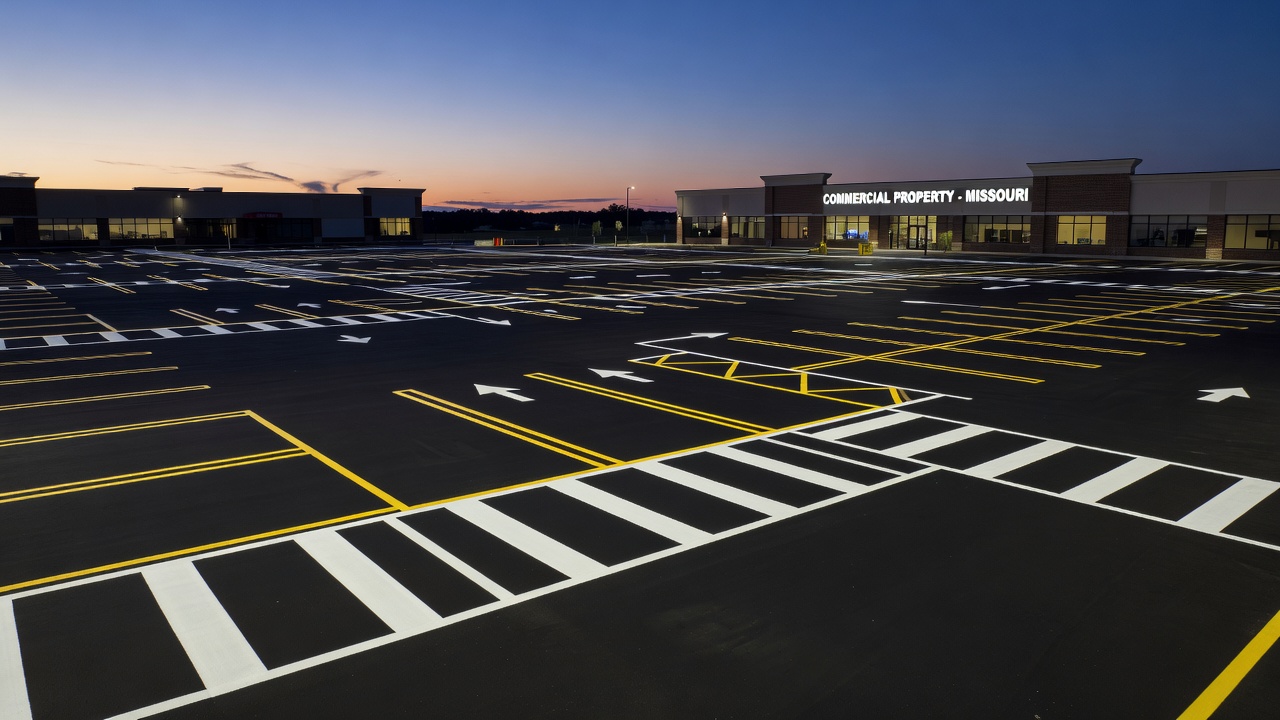 Springfield parking lot striping