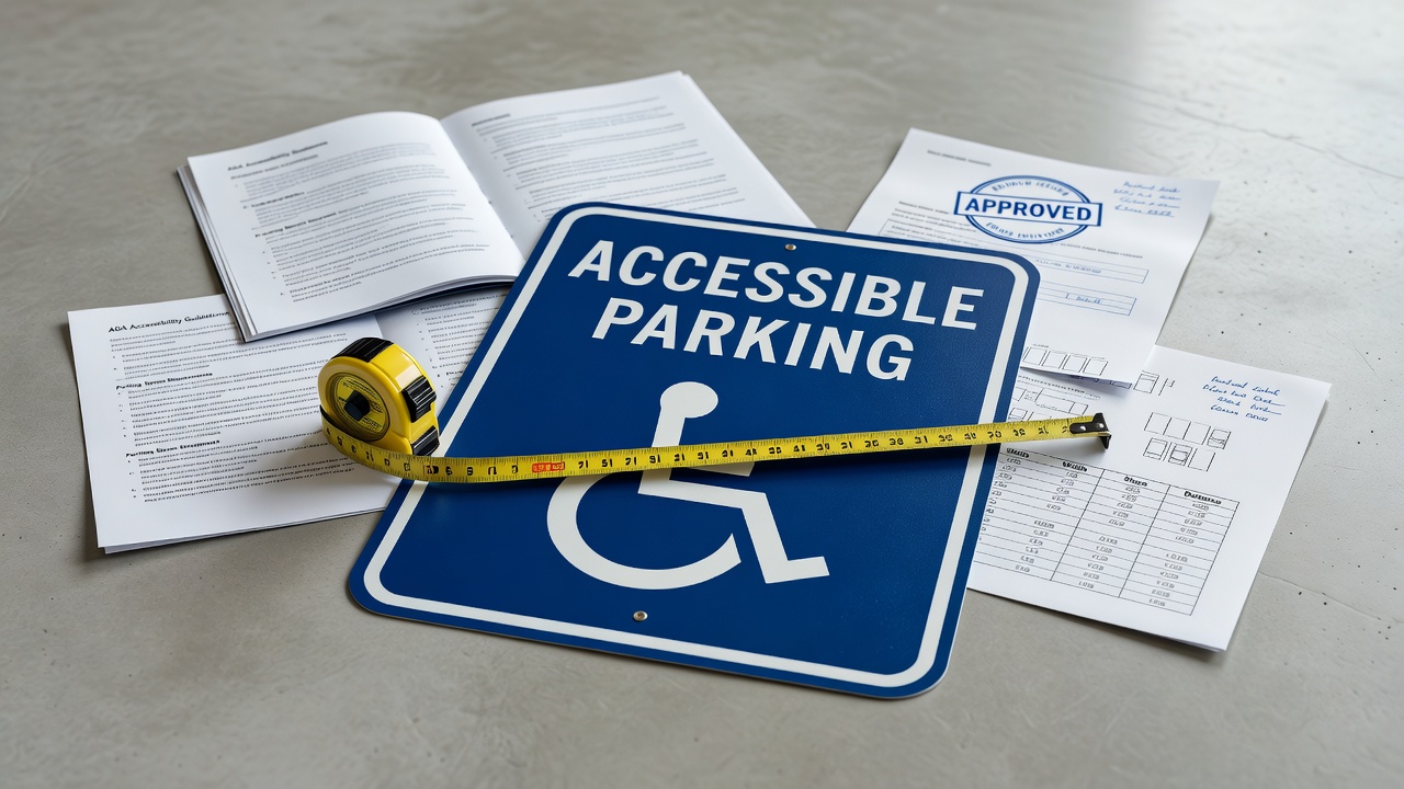 ADA compliance parking lot